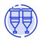 Blood, Healthcare, Medical, Syringe, Transfusion Blue Dotted Line Line Icon