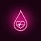 Blood is life neon icon. Elements of Blood donation set. Simple icon for websites, web design, mobile app, info graphics
