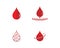 Blood logo icon vector