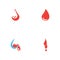 Blood logo template vector icon illustration