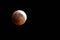 Blood Moon 2018: Longest Total Lunar Eclipse of Century in july, Moon and Mars planet opposition. Night photography. Telescopic