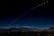 Blood Moon/Supermoon Eclipse Over Santa Fe