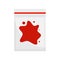 Blood package forensic lab icon, flat style