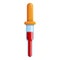 Blood pipette icon, cartoon style