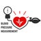 Blood pressure measurement icon