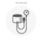 Blood pressure monitor Icon vector flat design