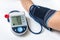 Blood pressure monitor with low pressure level - hypotension con