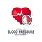 Blood pressure month concept in flat style