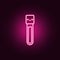 Blood simple neon icon. Elements of Blood donation set. Simple icon for websites, web design, mobile app, info graphics