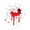 blood spatter. Vector illustration decorative design