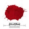 Blood splatter blotch vector. Blood splatter blotch and drops vector on white background for text, sale, banner