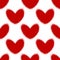 Blood splatters and hearts seamless pattern