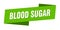 blood sugar banner template. blood sugar ribbon label.