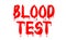 Blood test sticker