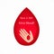 Blood transfusion.  donor. Call to donate . Vector illustration