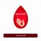 Blood transfusion. donor. Call to donate . Vector illustration