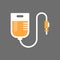 Blood Transfusion Icon Medical Donation Concept