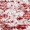 Bloody blood red grunge abstract halloween seamless pattern background