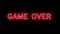 Bloody game over neon lights