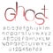 Bloody ghost hand written vector font