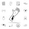 Bloody Hand icon. Death icons universal set for web and mobile