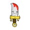 bloody knife comic cartoon character