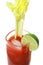 Bloody Mary with Lime Isolated