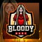 Bloody mary mascot. esport logo design