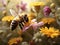 the blooming ballet: bees and flowers in elegant unity