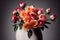 Blooming Bouquet of Orange and Pink Roses