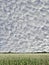 Blooming buckwheat field under wonderful stratocumulus clouds on blue sky