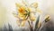 Blooming Daffodil: A Delicate and Joyful Watercolor Painting