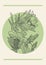 Blooming phyllocactus sketch illustration poster. Botanical Epiphyllum flowers