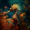 Blooming Seahorse: Capturing The Serene Movement With Delicate Focus