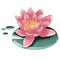 Blooming spring floral card. Lotus flowers. Meditation time. Yoga