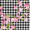 Blooming Spring Flowers Pattern Background. Seamless Fashion Print