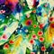 Blooming Symphony - Abstract Floral Watercolor Painting with Vibrant Spring Flowers