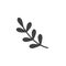 Blossom willow branch vector icon