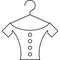 Blouse, Clothing line icon. Dress, vector illustrations