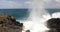 Blow hole at the northern coastline of Maui