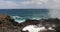 Blow hole at the northern coastline of Maui