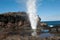 Blow hole with Rainbow, Maui HI