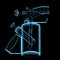 Blow torch (3D xray blue transparent)