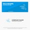 Blow, Weather, Wind, Spring SOlid Icon Website Banner and Business Logo Template