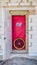 Blower door test: Testing the house for airtightness, on the front door installed a powerful fan.