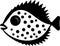 blowfish Black Silhouette Generative Ai