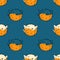 Blowfish seamless pattern