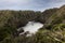 Blowhole view seen from the walktrack at Pancake rocks, New Zealand