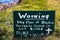 Blowhole Warning Sign