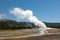 Blowing off steam: geyser in Yellowstone National Park erupts